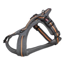 Trixie Fusion Touring Hundesele Design Graphite & Papaya